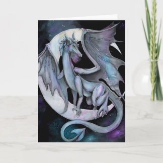 "Dragon Night" imaginaire carte de voeux vierge