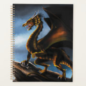 Dragon noir cuivre or (Devant)