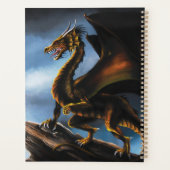Dragon noir cuivre or (Dos)