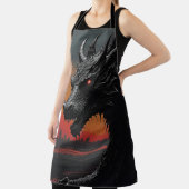 Dragon Noir: exclusieve retro kunst Schort (Insitu)