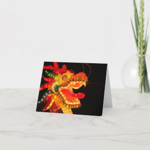Dragon Notecard van het Chinese Lantern-festival Bedankkaart