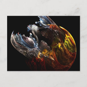 Dragon opkomend briefkaart