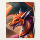 Dragon orange, Digital Art fantasmagique (Dos)