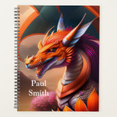 Dragon orange, Digital Art fantasmagique (Devant)