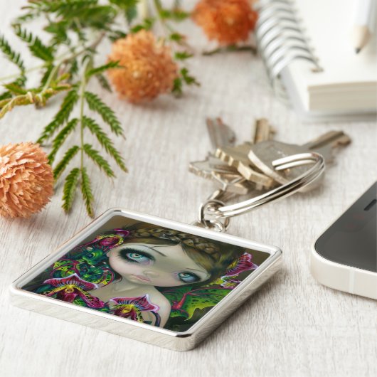 "Dragon Orchid" Sleutelhanger (Zijkant)