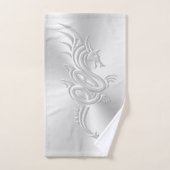 Dragon oriental à l'air bossé (Serviette à main)