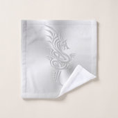 Dragon oriental à l'air bossé (Gant de toilette)