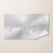 Dragon oriental à l'air bossé (Serviette à main)