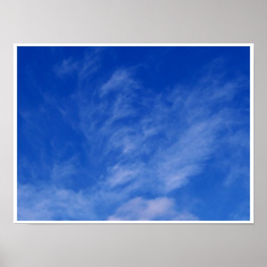 Dragon ou licorne dans les nuages ~ Poster / Impri (Devant)