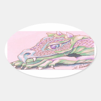 Dragon Ovale Sticker