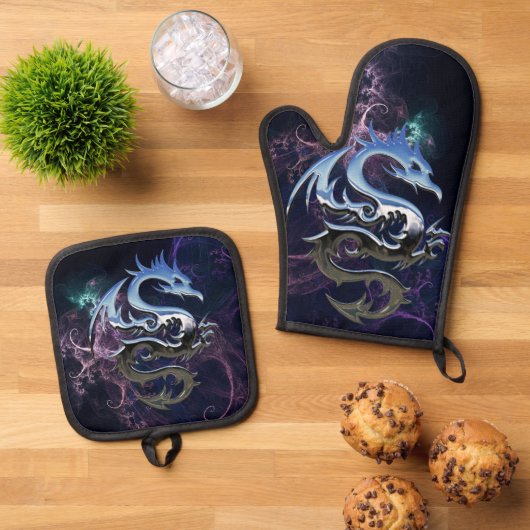 Dragon Ovenwant & Pannenlap Set (Top down)