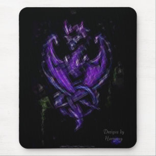 Dragon paarse mousepad muismat