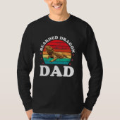 Dragon Pap Mannen Beardie Funny Pet Lizard T-shirt (Voorkant)