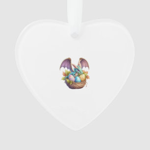 Dragon Pâques Jour Amour Collecte Oeufs De Pâques 