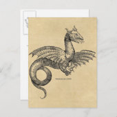 Dragon Parchment briefkaart (Voorkant / Achterkant)