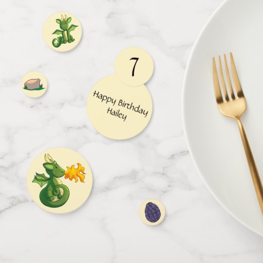 Dragon Party Confetti Tafeldecor (Groep)