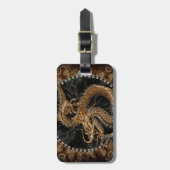 Dragon Pentagram Bagagelabel (Voorkant verticaal)