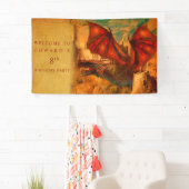 Dragon Personalized Birthday Party Banner (Insitu)