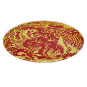 Dragon Phoenix Chinese bruiloft logo Snijplank (Hoek)