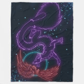 Dragon Phoenix Fleece Blanket Deken (Voorkant)