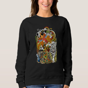 Dragon Phoenix Schildpad Tijger Chinese Mythologie Trui