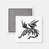 Dragón poligonal magneet (Voorkant / Achterkant)