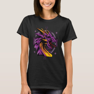 Dragon Pop esthetisch heilige meetkunde Mandala Mi T-shirt