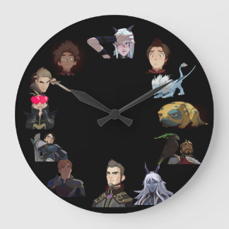 Dragon Prince Character Wall Clock Grote Klok