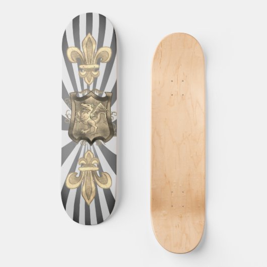 Dragon Quest Shield, aangepaste naam Skateboard (Voorkant)