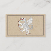 Dragon Rampant Argent Visitekaartje (Achterkant)