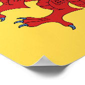 Dragon Rampant Gules Poster (Hoek)