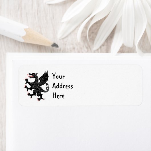 Dragon Rampant Sable Etiket (Insitu)