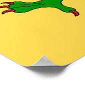 Dragon Rampant Vert Poster (Hoek)