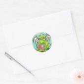 Dragon Reading fantasy art briefpapier Stickers (Envelop)