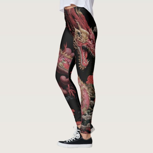 DRAGON RED leggings (Gauche)