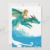 Dragon Ride Pool Party Anniversaire Invitation (Dos)