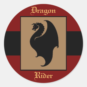 Dragon Rider Verjaardag Stickers