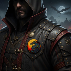 Dragon Ronde Button 6,0 Cm