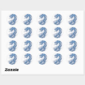 dragon ronde sticker (Vel)