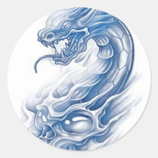 dragon ronde sticker