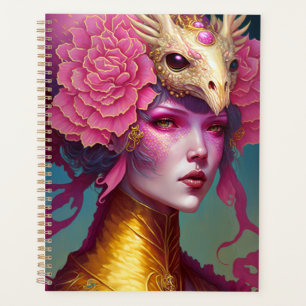 Dragon rose Crâne Femme Imaginaire Art
