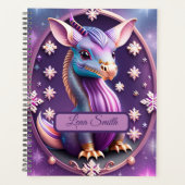 Dragon Rose Violet, Art Digital Fantastique (Devant)