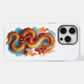 Dragon Rouge Chinois Illustration Fougueuse-67561 (Verso Horizontal)