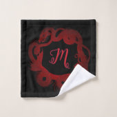Dragon Rouge Personnalisé (Gant de toilette)
