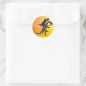 Dragon Round Sticker (Tas)