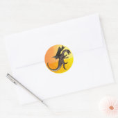 Dragon Round Sticker (Envelop)