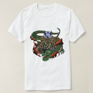 Dragon Samurai en Oni Mask T-shirt