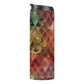 Dragon Scale Gemstone Monogram Thermosbeker (Geroteerd rechts)