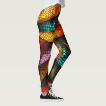Dragon Scales Elegance: Stijlvolle Leggings met Me