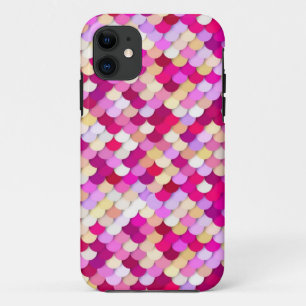 "Dragon Scales" — magenta, roze en goud iPhone 11 Hoesje